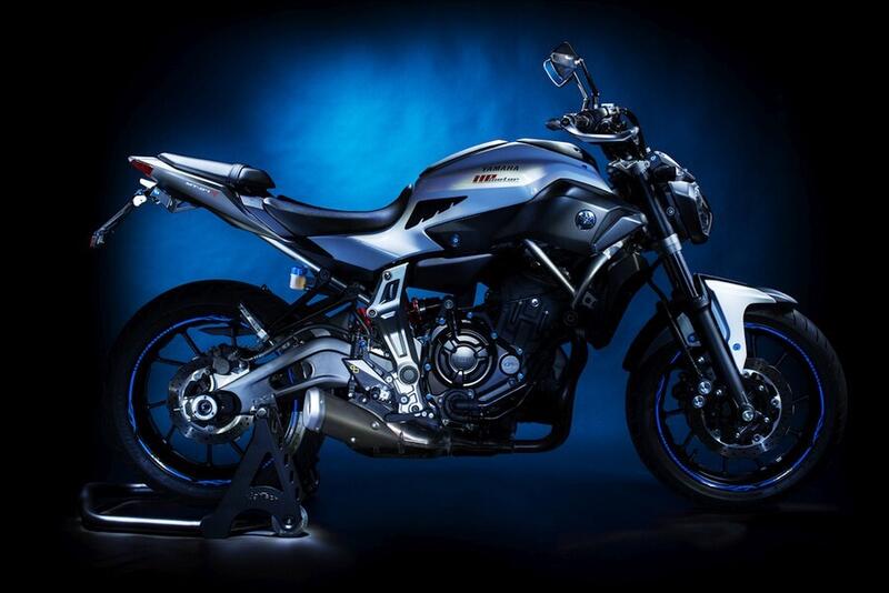 Pedane Regolabili Con Poggiapiedi Snodati per Yamaha Naturale